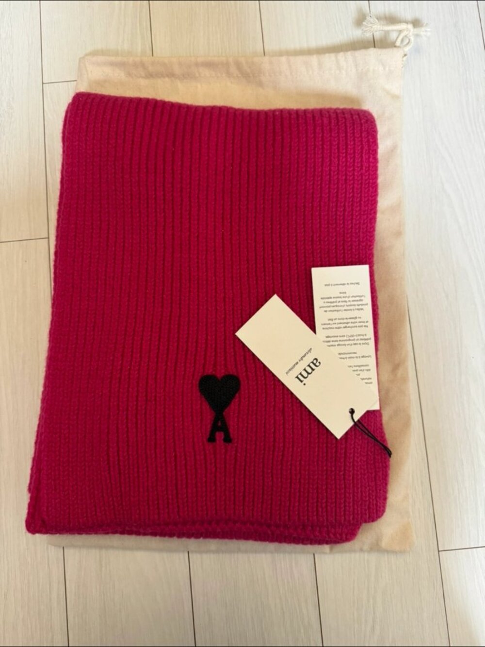 Ami Paris Ami de Coeur Scarf (New)